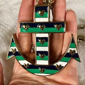 Betsey Johnson Large Anchor Necklace